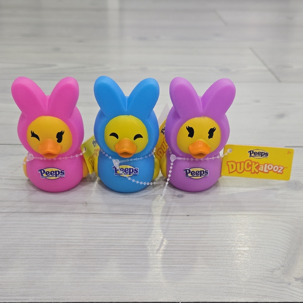 4 Peeps Duckalooz Runner Ducks - Pink, Blue, Purple & Yellow